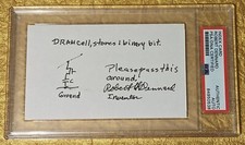 Robert Dennard Autograph Signed Hand Drawn Sketch Inventer of DRAM 💻 PSA DNA  picture