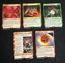 MTG Final Fantasy VII Rare Spell 5 Card Lot Chaos Warp Decimate Meteor FIC picture