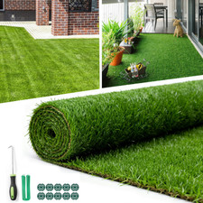 Realistic Synthetic Grass 3'x5', Deluxe Thick Lawn Turf Carpet, 15 Square FT picture