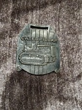CAT CATERPILLAR Diesel Tractor Crawler Bulldozer Brass Watch Fob Beckwith Mach picture