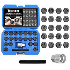 JEUCLEL 22PCS Wheel Locking Nut Key Kit Compatible with VW VAG Volkswagen | W... picture