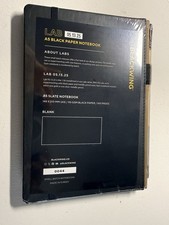 BLACKWING LAB 05.13.25 Notebook BLACK PAPER with GOLD METALLIC PENCIL  #0044 picture