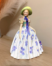 1945-1969 Royal Doulton Easter Day HN2039 Figurine Floral DressLady with Parasol picture