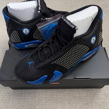 ULTRA RARE NEW Size 9.5 - Supreme x Air Jordan 14 Retro Black Varsity Royal picture
