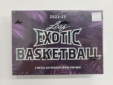Leaf 2022-23 Exotic Basketball Hobby Box - 3 Metal Autograph Cards picture