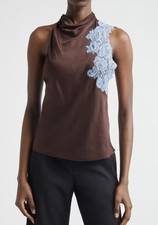 A.L.C. Rose Satin High Neck Top - NWT - Size 6 picture