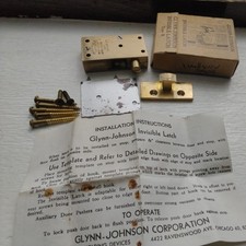 x2 - New Old Stock - Glynn-Johnson Invisible Latch Type B picture