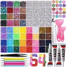 YGDZ 64 Grids Bedazzling Kit, 40000Pcs Jelly Resin Rhinestones for Diamond Ar... picture