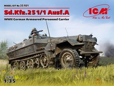 ICM-35101 ICM 1/35 Sd.Kfz.251/1 Ausf.A, WWII German Armoured Personnel Carrier picture