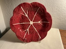 Bordallo Pinheiro Dark Red Cabbage Leaf  Plate 9.25” Ltd. Edition Discontinued picture