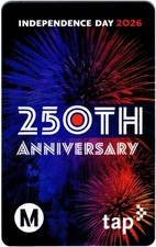 Metro TAP Card 250th Anniversary INDEPENDENCE DAY 2026 Subway Bus Transit Card picture
