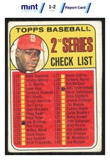 1969 TOPPS BOB GIBSON 107 GOOD MCG 2 CHECKLIST 110-218 MK ST. LOUIS CARDINALS picture