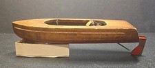 Vintage 1930s Keystone Wooden Toy Boat Electric Motor US Seller picture
