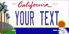 California Palm Custom State License Plate Personalized 12