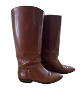 VTG 1978/79-Etienne Aigner-Genuine Leather OG Tall RIDING Equestrian BOOTS - 7.5 picture