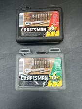 Craftsman Tools USA 34781 34782 NEW 12pc SAE METRIC 1/4’ Dr. Socket Ratchet Sets picture
