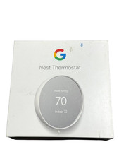 Google Nest Snow Smart Programmable Thermostat Wi-Fi Backlit Display GA01334-US picture