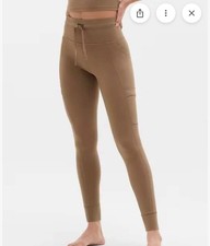 NWT $109 Athleta salutation stash cargo tight leggings clay tan medium M picture