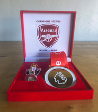 Arsenal Premier League Champions 2025/26 Medal & Mini Trophy Box Set picture