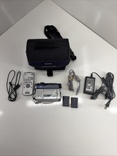 Sony Handycam DCR-DVD100 DVD Camcorder Kit w Bag Charger Battery Tested Working picture