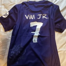 adidas Y-3 Real Madrid Vini Jr. #7 Purple Soccer Jersey Men’s L picture