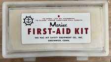 1980s NOS Vintage Marine first-aid kit Life Raft Fishing Boat Yacht picture