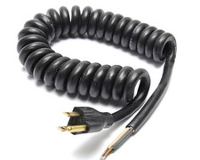 Alpha Wire 658 16AWG 3-Conductor SJO Coiled Retractile Power Cord, 1-5ft picture