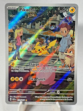 The Pokémon Company Pikachu 173/165 Illustration Rare Full Art Holo Sv 151 picture