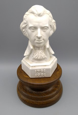 Wolfgang Amadeus Mozart/bust, plaster on wooden base/ 1791 - 1991, handmade picture