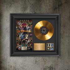 Def Leppard Gold Record Display With Copy Signed Framed Wall Art picture