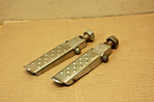 Pair of Harley Davidson Vintage Bobber Chopper Flat Dimpled Footpegs Foot Rests picture