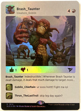 MTG Brash Taunter  RAINBOW FOIL Secret Lair Goblingram 1614 NM picture