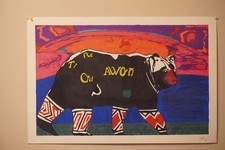 Cherokee Bear 20x30 Mixed Media/Marker I updated the look where it is smoother picture