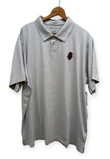 Arkansas Razorbacks Polo Shirt Mens  2XL GrayUniversity Performance Golf Stretch picture