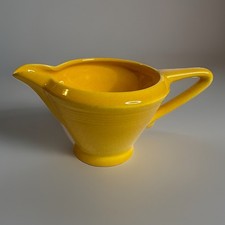 Vintage -Homer Laughlin -Fiesta/Harlequin -Yellow Handled Creamer picture
