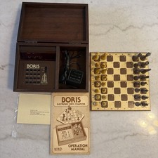 Vintage 1978 Boris Electronic Chess Computer Game Complete Set New Working picture