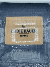 Eddie Bauer Hidden Lake Blue King Quilt Set Bedding Reversible w/ Matching Shams picture