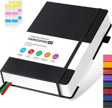 Hardcover Lined Notebook Journal For Writing 320 Pages Leather Thick College NEW picture