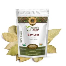 Organic Way Bay Leaf Whole - Organic, Kosher & USDA Certified (1/2LBS / 8Oz) picture