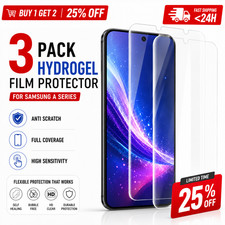 3 Hydrogel Film Protector Samsung A05 A14 A15 A16 A25 A26 A35 A36 A55 A56 5G picture