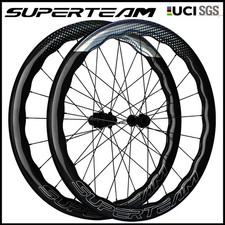 SUPERTEAM PRO D28-50 Carbon Wheelset 700C Disc Brake Tubeless Clincher Wheels picture