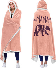 Mama Pink Wearable Blanket Hoodie -Mothers Day Gifts for Wife Birthday picture