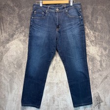 AG Adriano Goldschmied Everett Jeans Mens Blue Slim Straight 34x32 Denim picture