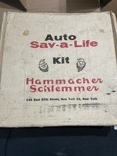 Rare Vintage Hammacher And Schlemmer Automobile Roadside Emergency Kit picture