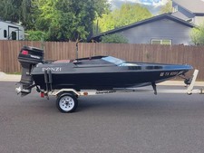 1993 Fantasy F-13 Mini-Offshore Speed Boat, 50HP Tohatsu, Shorelander Trailer picture