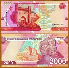Uzbekistan, 2000 Sum, 2021, P-New, UNC picture