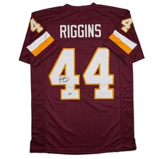 Autographed/Signed John Riggins Washington Burgundy Jersey Beckett BAS COA picture