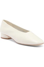 Jeffery Campbell White Leather Trustee Pump SZ 7 $150 picture