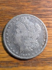 1900-S MORGAN DOLLAR, Fine, Nice coin, 90% silver picture