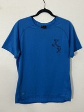 Janji Men’s Blue Helio Tech Short Sleeve Tee Shirt Size Medium Run Everywhere picture